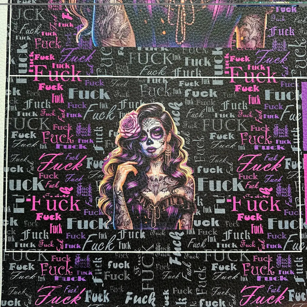 KL Kombi Panel Tattoo Girl F.CK 50 x 140 cm - KL Kombi
