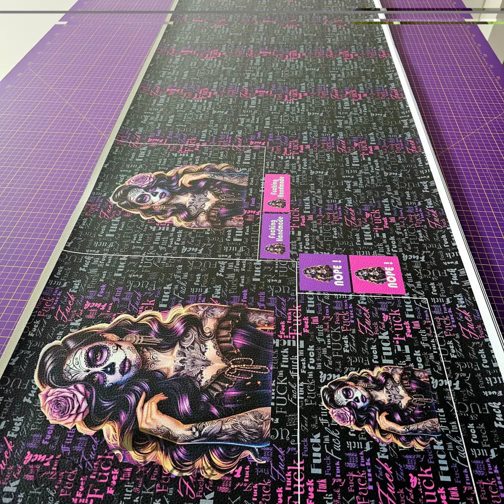 KL Kombi Panel Tattoo Girl F.CK 50 x 140 cm - KL Kombi