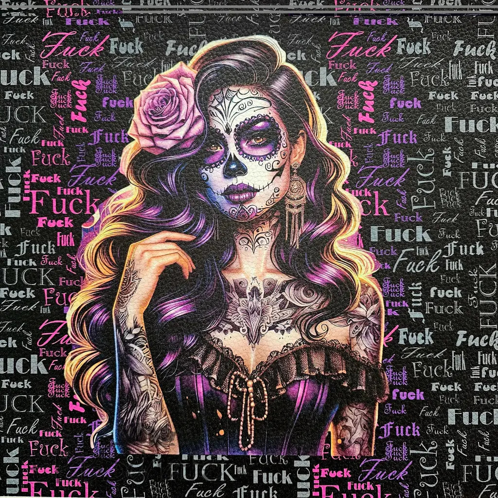 KL Kombi Panel Tattoo Girl F.CK 50 x 140 cm - KL Kombi