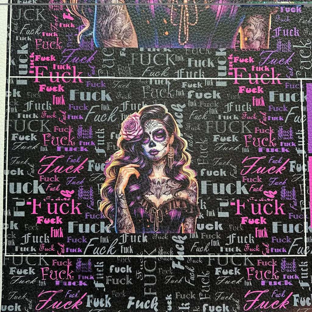 KL Kombi Panel Tattoo Girl F.CK 50 x 140 cm - KL50