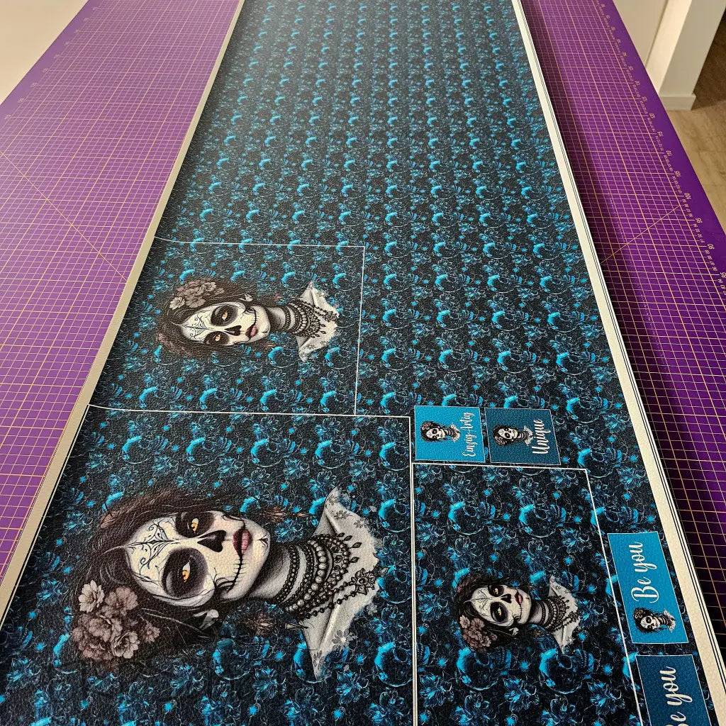 KL Kombi Panel Teal Skull Lady 50 x 140 cm KL50