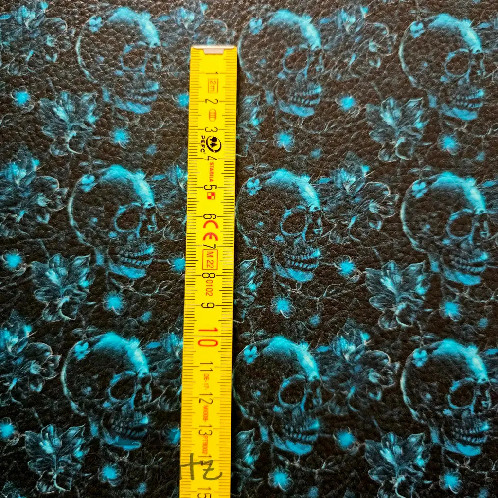 KL Kombi Panel Teal Skull Lady 50 x 140 cm - KL Kombi Panel