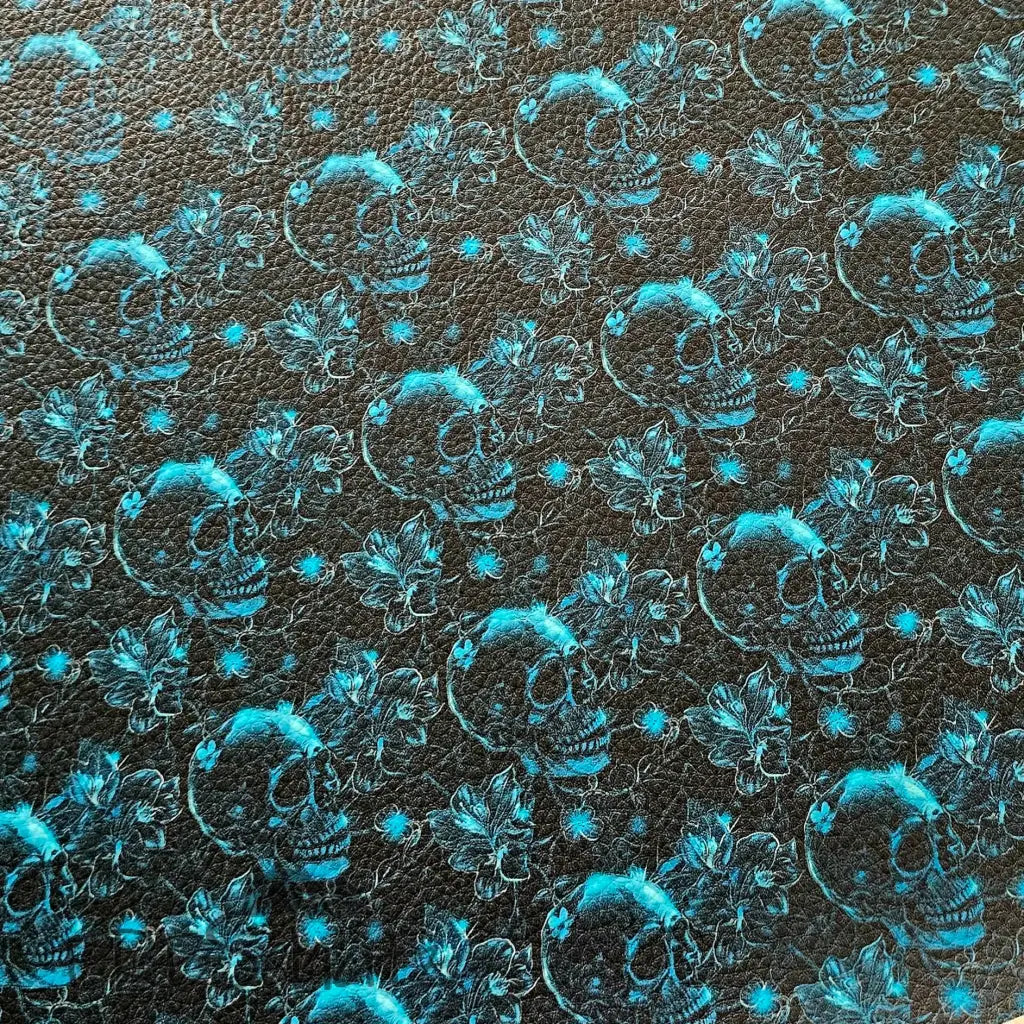 KL Kombi Panel Teal Skull Lady 50 x 140 cm - KL Kombi Panel