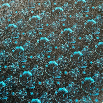 KL Kombi Panel Teal Skull Lady 50 x 140 cm - KL Kombi Panel