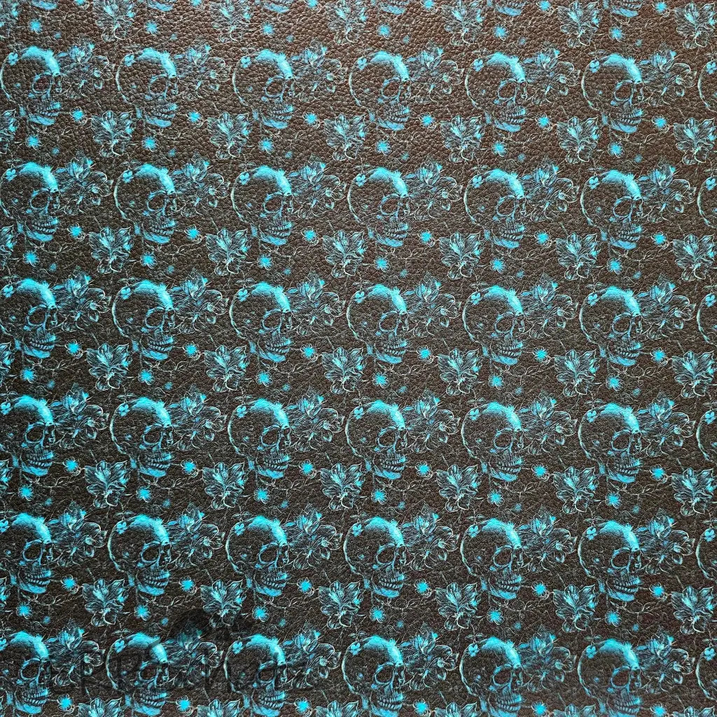 KL Kombi Panel Teal Skull Lady 50 x 140 cm - KL Kombi Panel