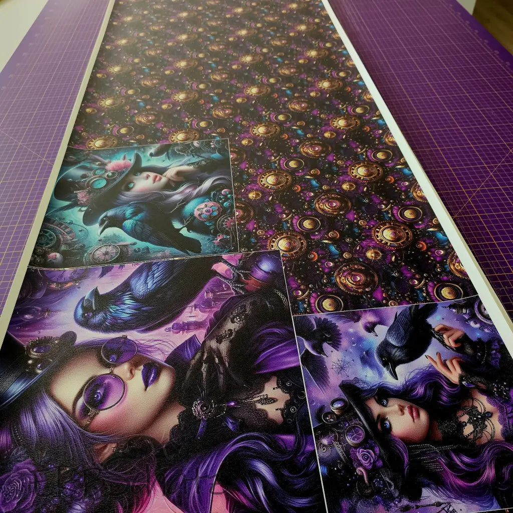 KL Luxe Sheen Kombi Panel Steampunk Love 50 x 140 cm - KL