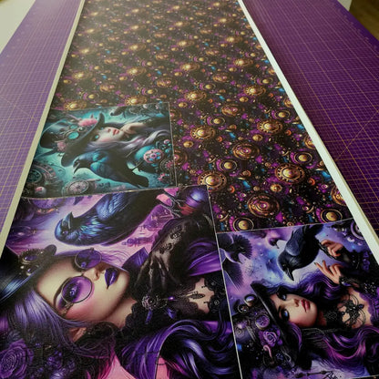 KL Luxe Sheen Kombi Panel Steampunk Love 50 x 140 cm - KL