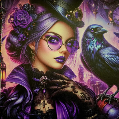 KL Luxe Sheen Kombi Panel Steampunk Love 50 x 140 cm - KL