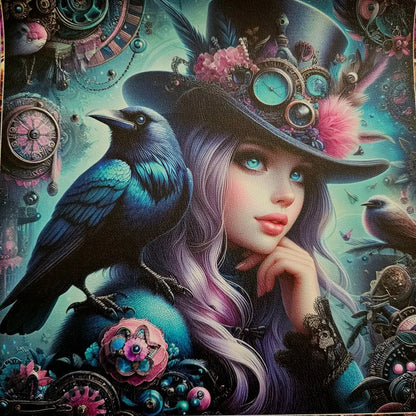 KL Luxe Sheen Kombi Panel Steampunk Love 50 x 140 cm - KL