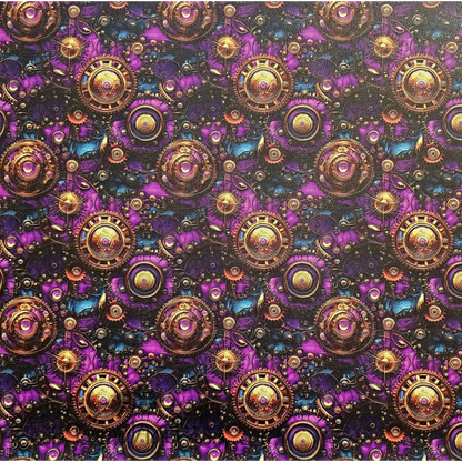 KL Luxe Sheen Kombi Panel Steampunk Love 50 x 140 cm - KL