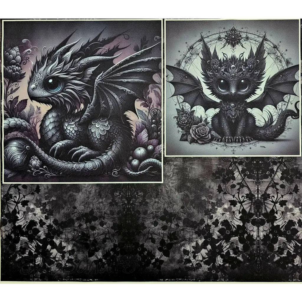 Kombi Panel Softshell Dark Dragon 50 x 140 cm - Softshell