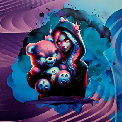 Kombi Panel Softshell Hugging Bear 80 x 143 cm