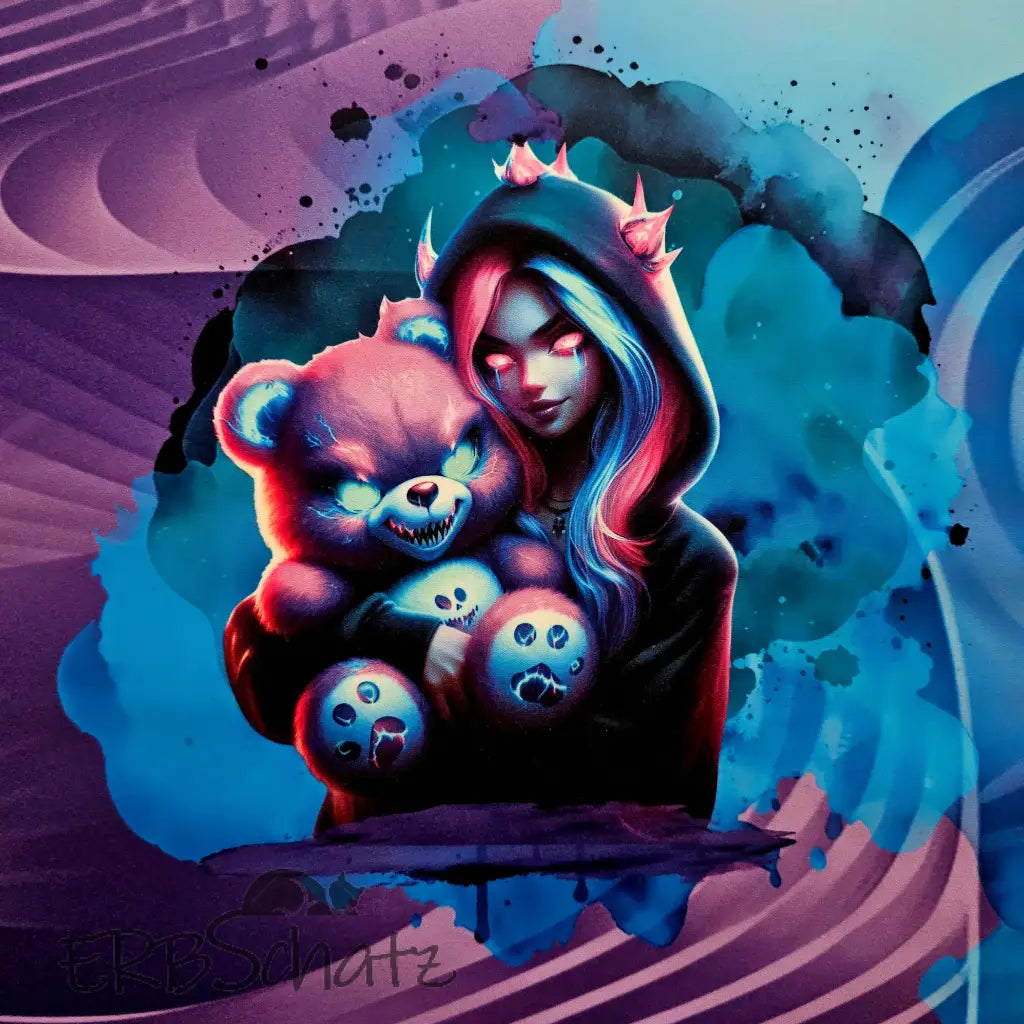 Kombi Panel Softshell Hugging Bear 80 x 143 cm - Softshell