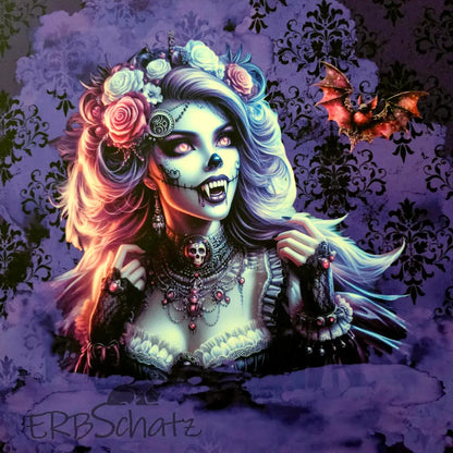 Kombi Panel Softshell Purple Vampire 80 x 143 cm