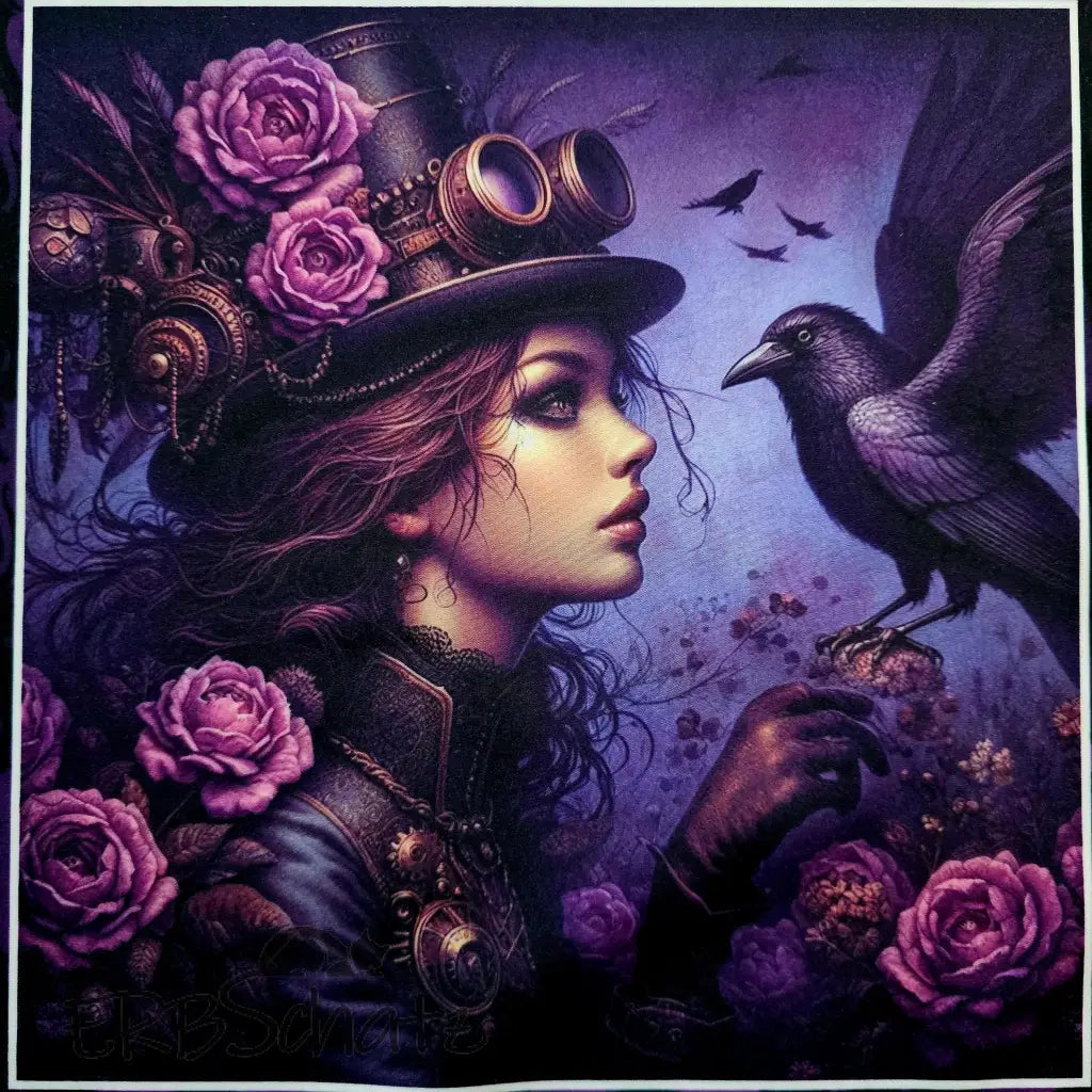 Kombi Panel Softshell Raven Girl 50 x 140 cm - Softshell