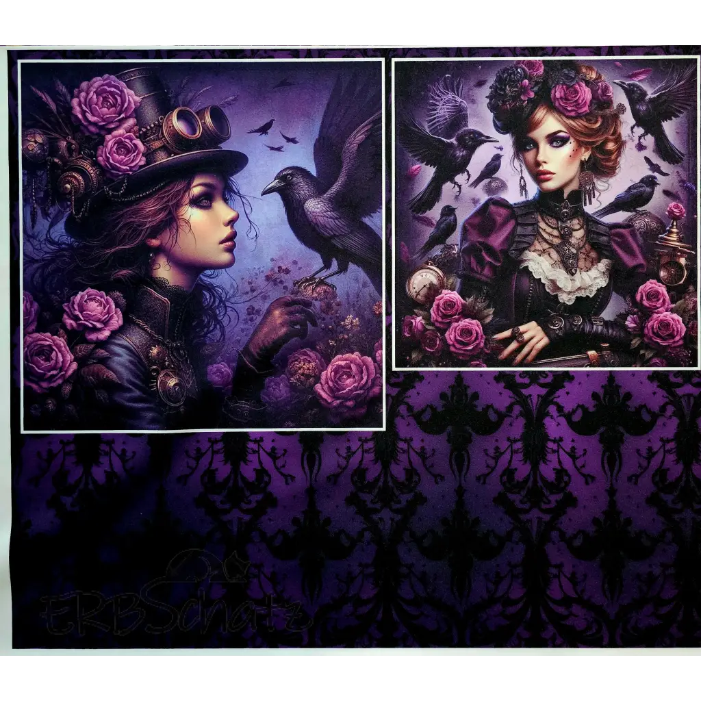 Kombi Panel Softshell Raven Girl 50 x 140 cm - Softshell