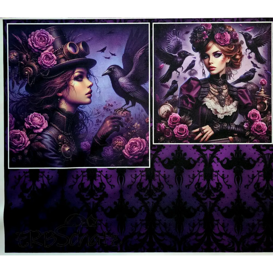 Kombi Panel Softshell Raven Girl 50 x 140 cm - Softshell