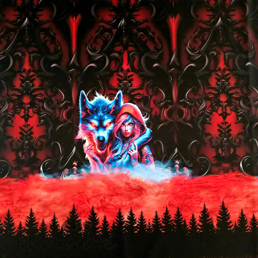 Kombi Panel Softshell Red Riding Hood 80 x 143 cm