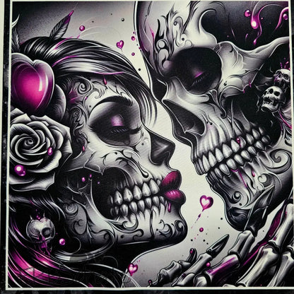 Kombi Panel Softshell Skeleton Love 50 x 140 cm - Softshell