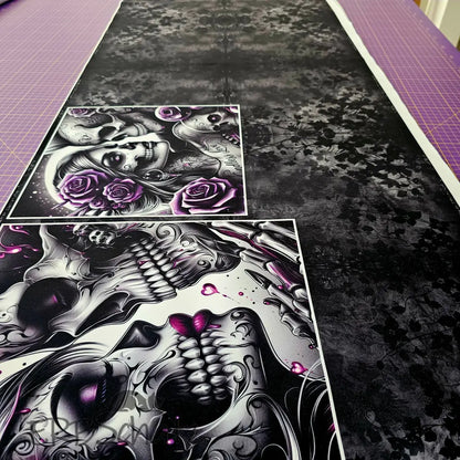 Kombi Panel Softshell Skeleton Love 50 x 140 cm - Softshell