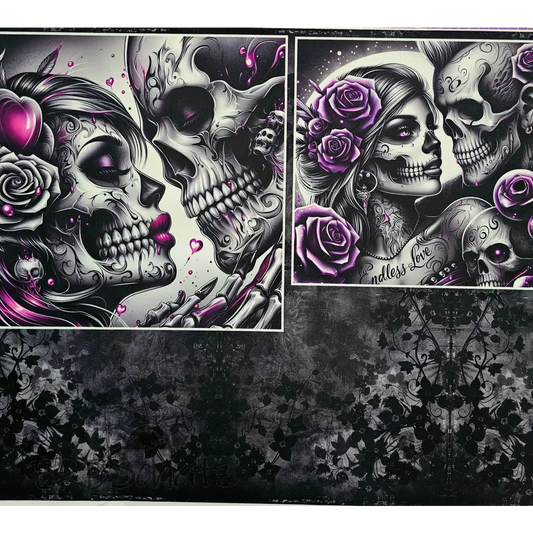 Kombi Panel Softshell Skeleton Love 50 x 140 cm - Softshell