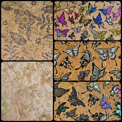 Korkstoff verschiedene Designs 30x45cm