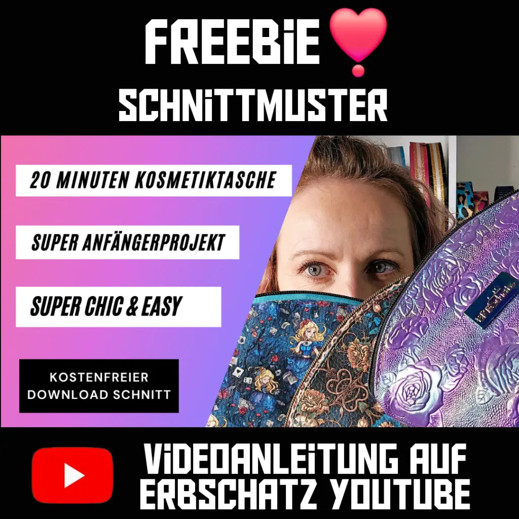 Kostenloses Schnittmuster Kosmetiktasche RoundTop (inkl.