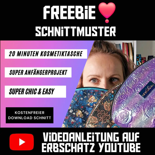 Kostenloses Schnittmuster Kosmetiktasche RoundTop (inkl.