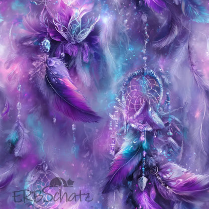 Kunstleder Boho Purple 50 x 140 cm - KL50