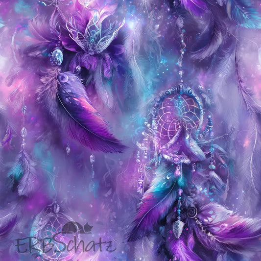 Kunstleder Boho Purple 50 x 140 cm - KL50