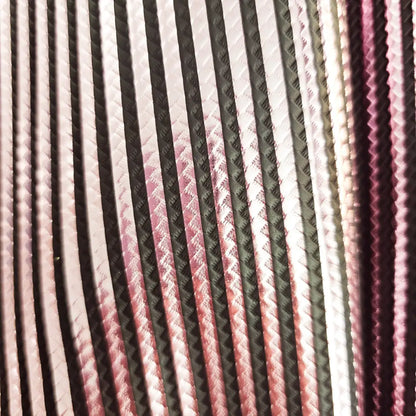 Kunstleder Braided Metallic Stripes Rollen 30 x 135 cm