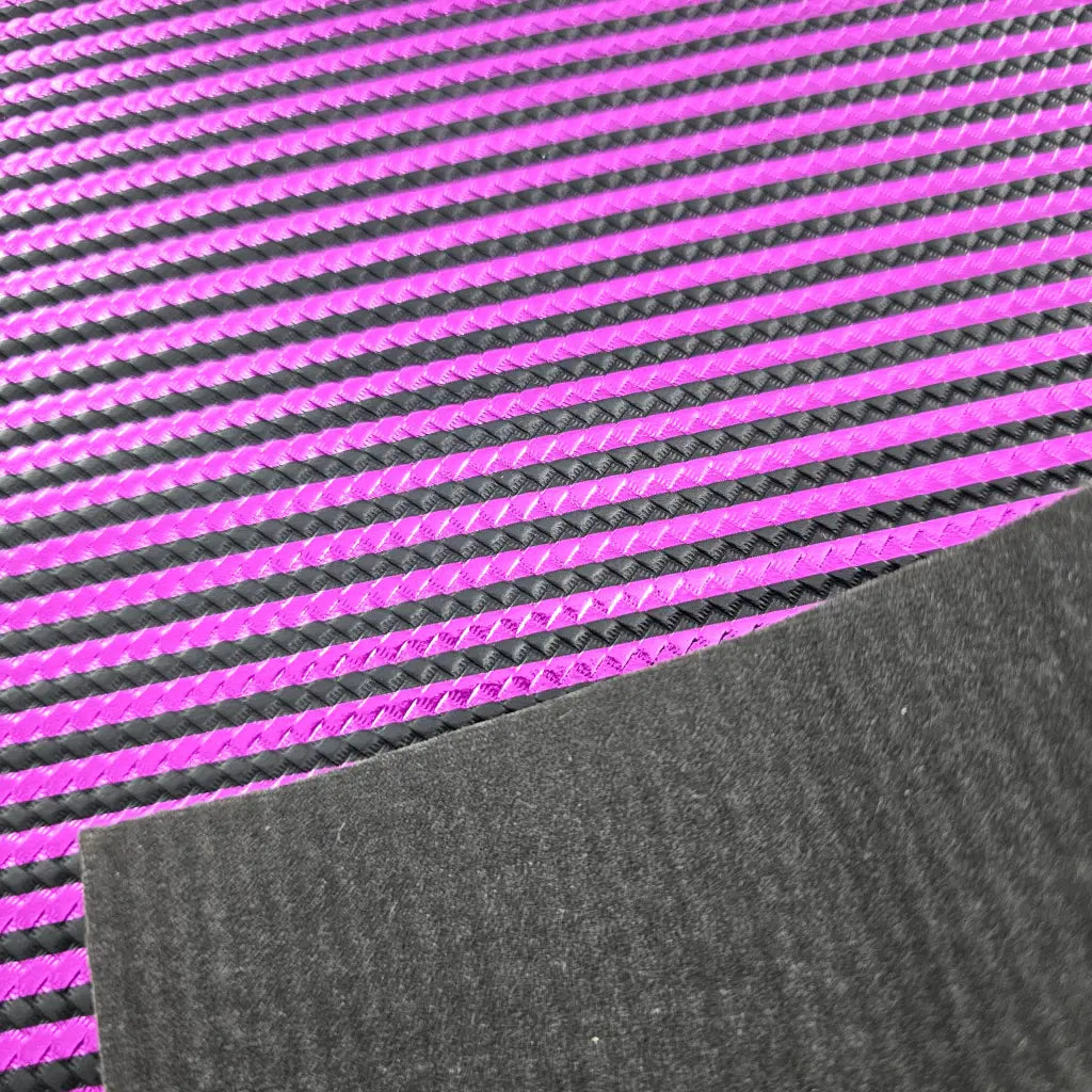 Kunstleder Braided Metallic Stripes Rollen 30 x 135 cm