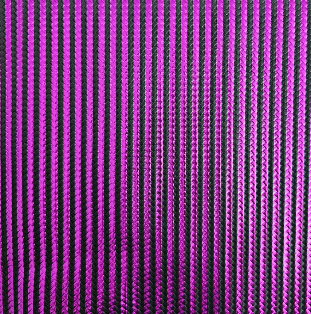 Kunstleder Braided Metallic Stripes Rollen 30 x 135 cm