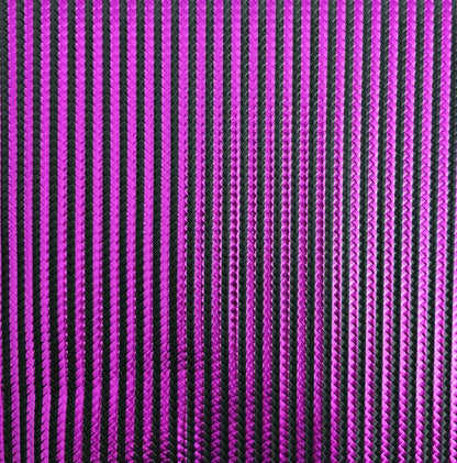 Kunstleder Braided Metallic Stripes Rollen 30 x 135 cm
