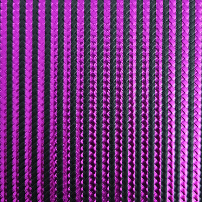 Kunstleder Braided Metallic Stripes Rollen 30 x 135 cm