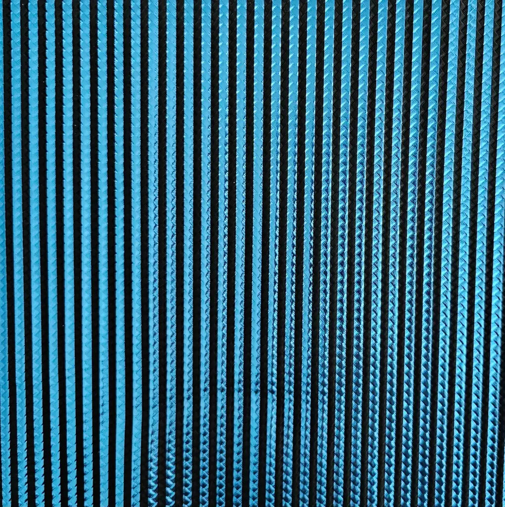 Kunstleder Braided Metallic Stripes Rollen 30 x 135 cm