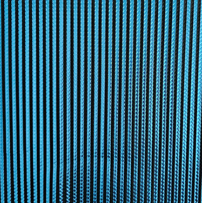 Kunstleder Braided Metallic Stripes Rollen 30 x 135 cm