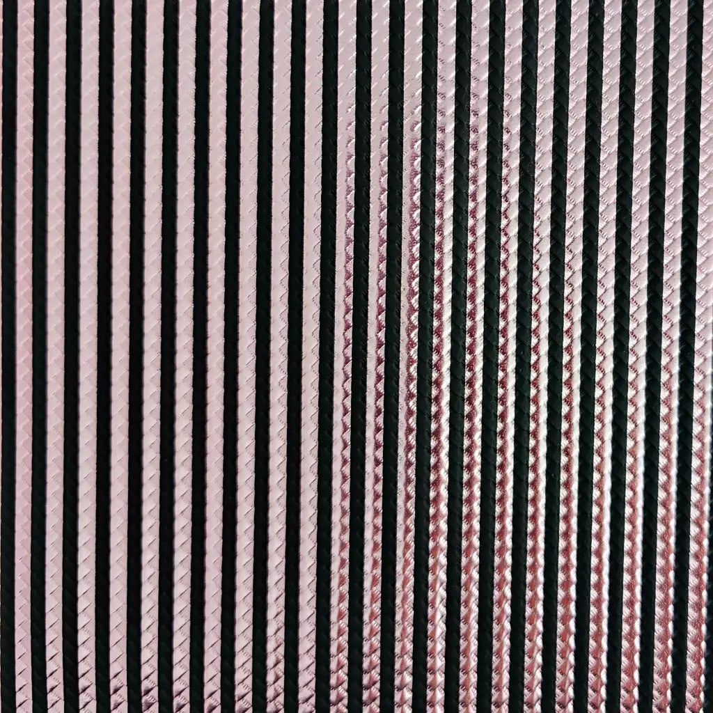 Kunstleder Braided Metallic Stripes Rollen 30 x 135 cm