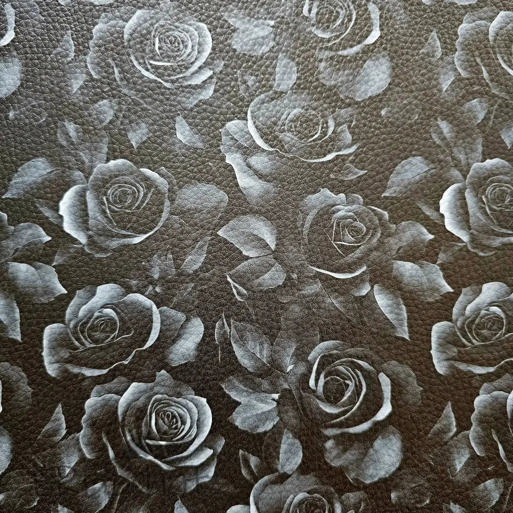 Kunstleder Dark Roses 50 x 140 cm - KL50