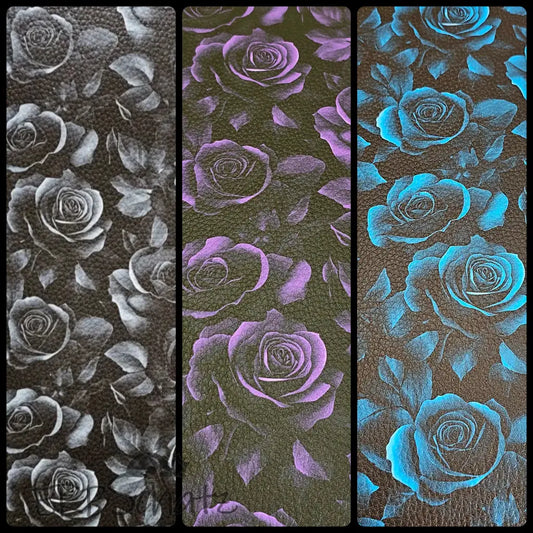 Kunstleder Dark Roses 50 x 140 cm - KL50