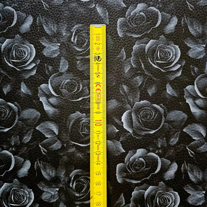 Kunstleder Dark Roses 50 x 140 cm - KL50