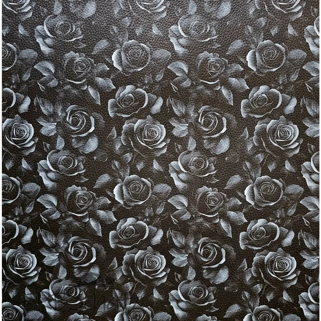 Kunstleder Dark Roses 50 x 140 cm - KL50