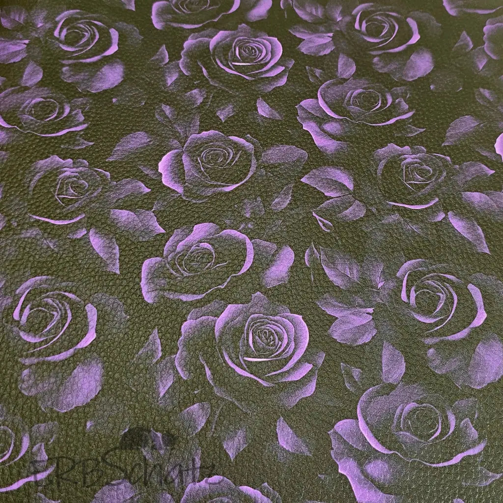Kunstleder Dark Roses 50 x 140 cm - KL50