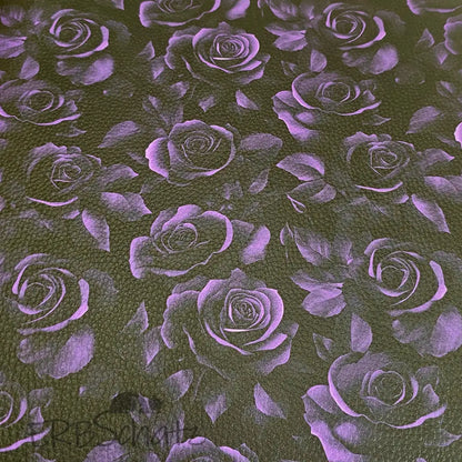 Kunstleder Dark Roses 50 x 140 cm - KL50