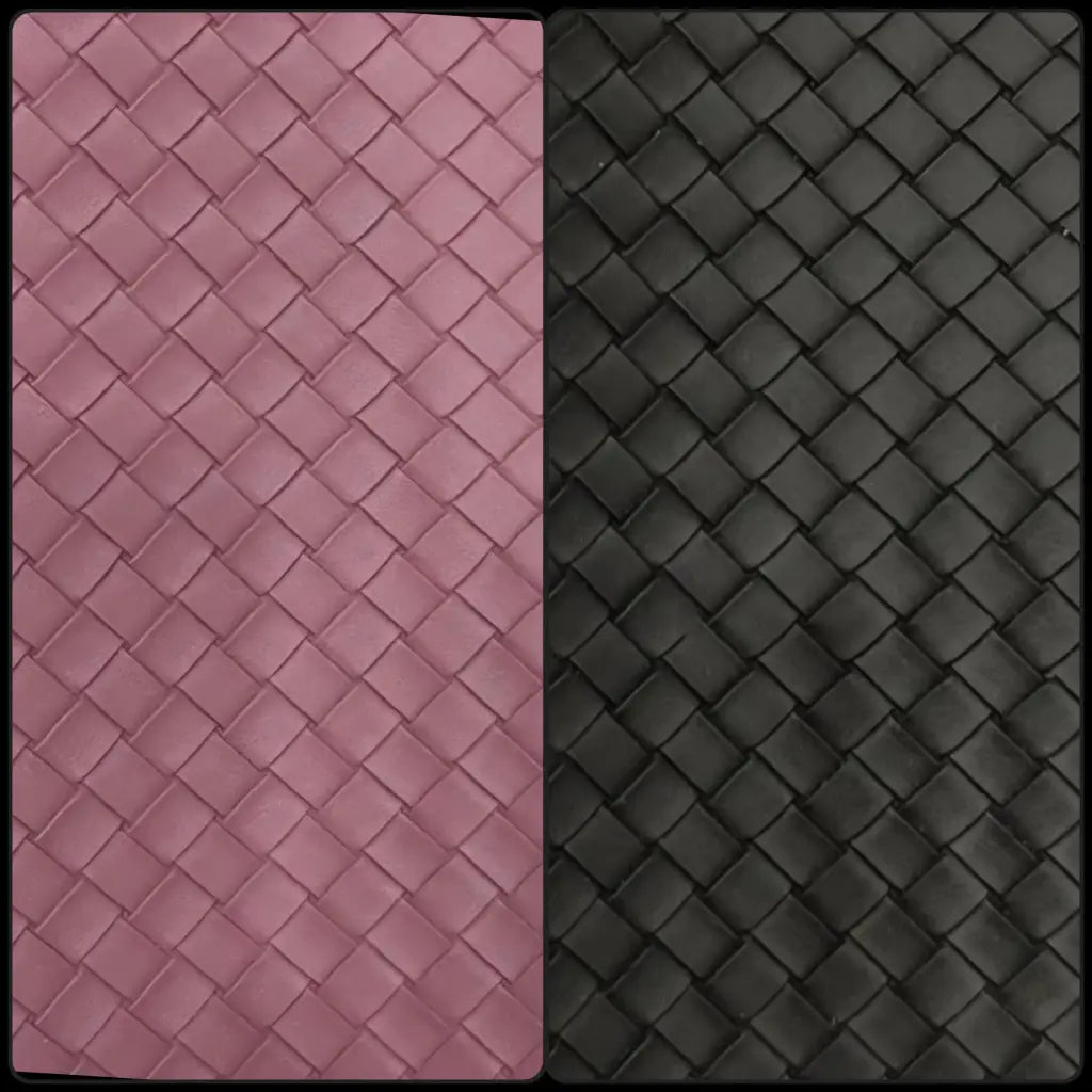Kunstleder Flechtwerk Karo | Rollen 30 x 135 cm