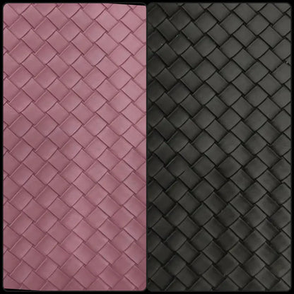 Kunstleder Flechtwerk Karo | Rollen 30 x 135 cm
