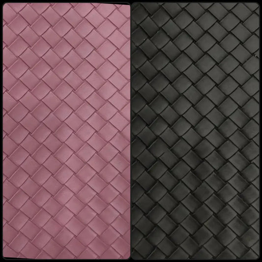 Kunstleder Flechtwerk Karo | Rollen 30 x 135 cm