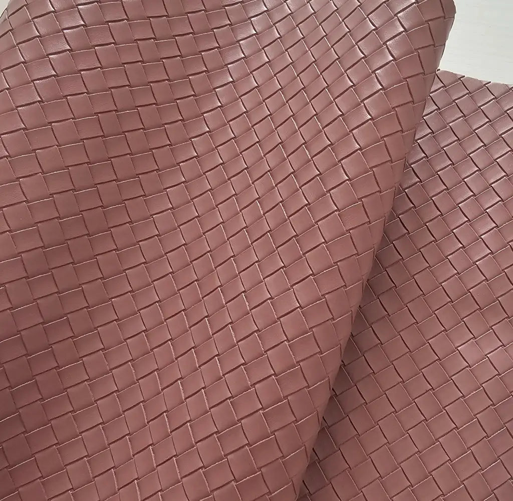 Kunstleder Flechtwerk Karo | Rollen 30 x 135 cm