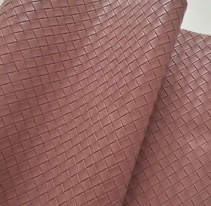 Kunstleder Flechtwerk Karo | Rollen 30 x 135 cm
