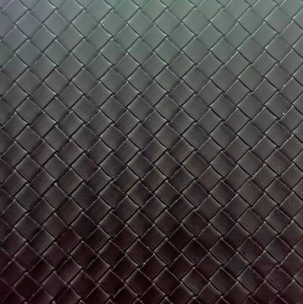 Kunstleder Flechtwerk Karo | Rollen 30 x 135 cm